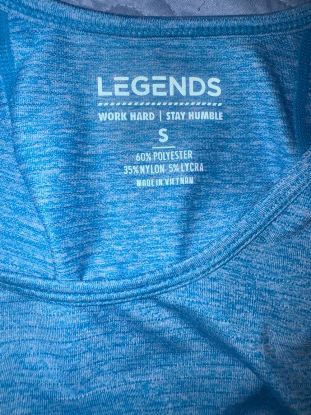 Legends Mens Blue Athletic Tank Top Size S Polyester Blend Lightweight & Breatha - Picture 4 of 13